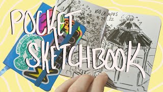 little blue pocket sketchbook tour [upl. by Ly764]