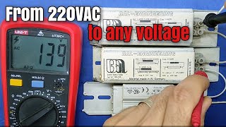 كيفية الحصول على اى جهد متردد 220AC to any voltage [upl. by Tremain]