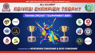 ALL GUJARAT ADIVASI CHAMPION TROPHY  TENNIS CRICKET TOURNAMENT 2024  DAY 2 [upl. by Rihsab]