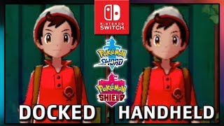 Pokémon Sword amp Pokémon Shield  Docked Vs Handheld  Graphics Comparison amp Frame Rate [upl. by Stanfield]