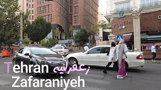 TEHRAN Iran 2021  Walking on Zafaraniyeh زعفرانیه تهران [upl. by Marinelli208]