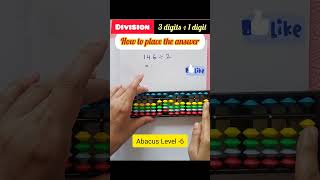 Division  3 digits ÷ 1 digit  How to place answer maths magic learning abacus  Division [upl. by Fink45]