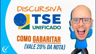 DISCURSIVA TSE UNIFICADO 2024  Analista Judiciário COMO GARANTIR A NOTA MÁXIMA [upl. by Niletac]