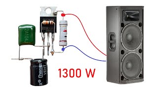 DIY Powerful Ultra Bass Amplifier Z44N MosFet No IC Simple circuit [upl. by O'Carroll]