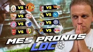 MES 8 PRONOSTICS LIGUE DES CHAMPIONS  ARSENAL  LENS  BENFICA  INTER  REAL  NAPLES [upl. by Hairej]