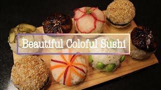 Temari Sushi  NoRoll Easy Tasty Cute Sushi Ball  Vegan Recipe [upl. by Adniles]