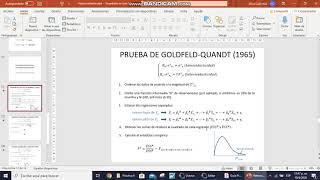 6 Práctica 6 Ejercicio 3 Punto C Test Goldfeld y Quandt [upl. by Harland]