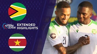 Guyana vs Suriname Extended Highlights  CONCACAF Nations League  CBS Sports Golazo  America [upl. by Dovev]