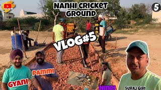 vlog5  Nanhi Cricket Ground 🏟  pitch ready new  funny and interesting comedy 😂views like [upl. by Yriek]