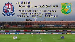 20190623 J313H カターレ富山 12 ヴァンラーレ八戸 [upl. by Anitsugua]