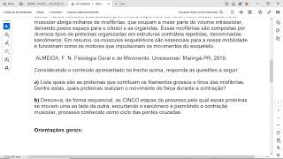 a Liste quais são as proteínas que contituem os filamentos grossos e finos das miofibrilas Dentre [upl. by Brent]