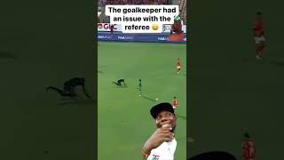 Give a goalkeeper a black card for assorting the referee shorts subscribe refree [upl. by Melia]