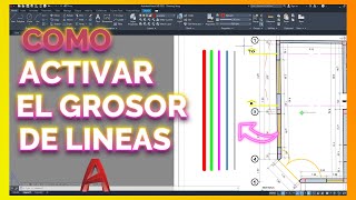 Como Cambiar el Grosor de líneas en AutoCad de una forma muy Sensilla y rapida [upl. by Yemrots]