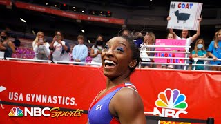 Simone Biles COMMANDS US Olympic Trials on Day 1 with dominating performance  NBC Sports [upl. by Sekoorb901]