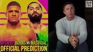 Official Prediction Jorge Masvidal vs Gilbert Burns  UFC 287 [upl. by Vick841]