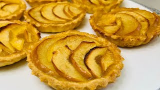 تارت التفاح هشوشةtarte au pomme 🍎 pomme 🍏 [upl. by Yancey]