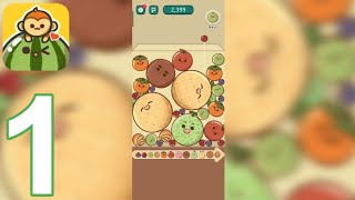 QS Monkey Land Fruit Merge  Gameplay Walkthrough Part 1  Tutorial Android iOS [upl. by Weixel]