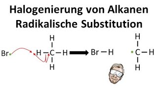 Radikalische Substitution  Halogenierung von Alkanen  Chemie Endlich Verstehen [upl. by Eelyahs]