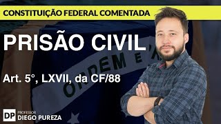 Possibilidade de Prisão Civil  Art 5º LXVII da CF88 [upl. by Calley]