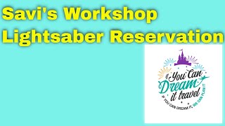 Savis Workshop Lightsaber Reservation waltdisneyworld savisworkshop disneyshollywoodstudio [upl. by Ambur44]