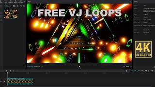 FREE VJ Loops 4K Enchanting Electronic Visuals  Immersive DJ Experience 🌌 [upl. by Godrich]