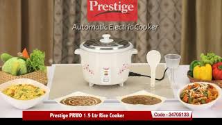 Prestige PRWO 15 Ltr Rice Cooker [upl. by Kamat]