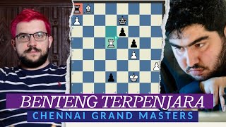 Mengubur Benteng Lawan  Maxime Vachier Lagrave vs Parham Maghsoodloo  Chennai Grand Masters 2024 [upl. by Haonam]