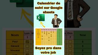 calendrier de suivi sur Google sheets attendance google formgoogle form attendance [upl. by Isolda]