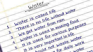 10 lines on water slogans on water in english save water slogans [upl. by Grethel]