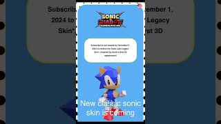 New classic sonic skin coming to Sonic x shadow generations [upl. by Wiggins216]