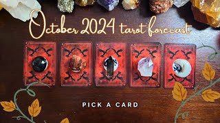 🎃 October 2024 tarot predictions 🎃  pick a card  monthly tarot [upl. by Lilaj]