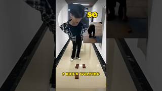 This Guy tried 3 Brick Walking Game Challenge [upl. by Enrobso]