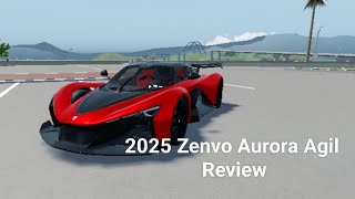 Zenvo Aurora Agil Review  Driving Empire Roblox [upl. by Nivart]