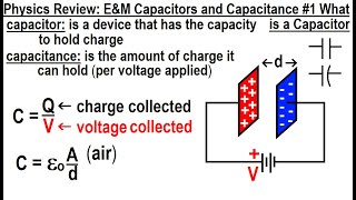 Physics Review EampM Capacitors and Capacitance 1 What Is A Capacitor [upl. by Patti]