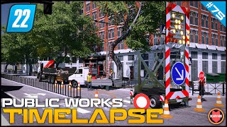 🚧 Trimming Trees On The Busiest Road In The City Centre  Pt 1 ⭐ FS22 City Public Works Timelapse [upl. by Uda]