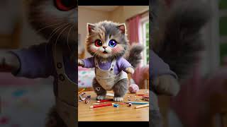 Adorable Mischief The Cute Cat’s Funniest Moments 😻📱 shorts [upl. by Svoboda]