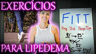 MELHORES EXERCÍCIOS para LIPEDEMA Método FITT [upl. by Kolk]