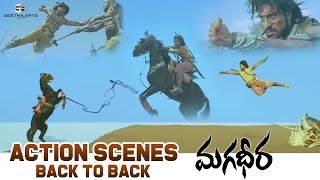 Magadheera All Action Scenes 🔥  Ram Charan Kajal Aggarwal Dev Gill Sri Hari  SS Rajamouli [upl. by Natsyrk]