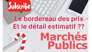 Comment préparer Le bordereau des prix comment gagner un marché [upl. by Retsbew]