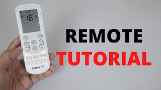 Samsung Air Conditioner Remote Tutorials  How to Use and Functions [upl. by Kumar653]