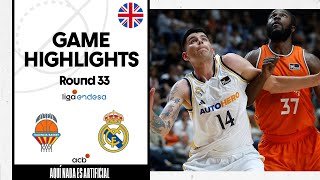 Valencia Basket  Real Madrid 9993 GAME HIGHLIGHTS  Liga Endesa 202324 [upl. by Dichy507]