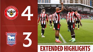 Brentford 43 Ipswich Town  Extended Premier League Highlights [upl. by Rorrys]