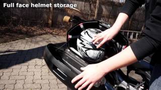 GIVI V35 Monokey Review SFV650 Sport Touring Motorcycle [upl. by Kciredec96]