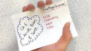 C26 Acids Bases amp Salts FlashCards GCSE Chemistry AQA C2b [upl. by Aneehsak150]