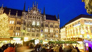 München Weihnachtsmarkt 2022 Munich Christmas Market 2022 Marienplatz walking tour 4K 22112022 [upl. by Horwitz]