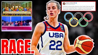 Olympic BOYCOTT RAGES after Caitlin Clark Team USA SNUB Last Supper Opening Ceremony DEBACLE [upl. by Cotterell]