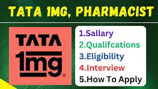 Tata 1MG में Pharmacist की जॉब कैसे करें  Qualifications Interview Questions Salary [upl. by Torrance719]