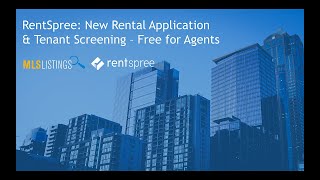 Rentspree New Rental Application amp Tenant Screening  Free for Agents [upl. by Jamilla558]