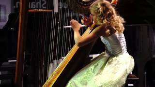 Pescetti  Sonata in cmoll Alisa Sadikova 12 years old harpist [upl. by Htebarual]