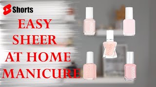 TOP 5 SHEER ESSIE NAIL POLISHES  Perfect Nail at Home shorts [upl. by Canfield]